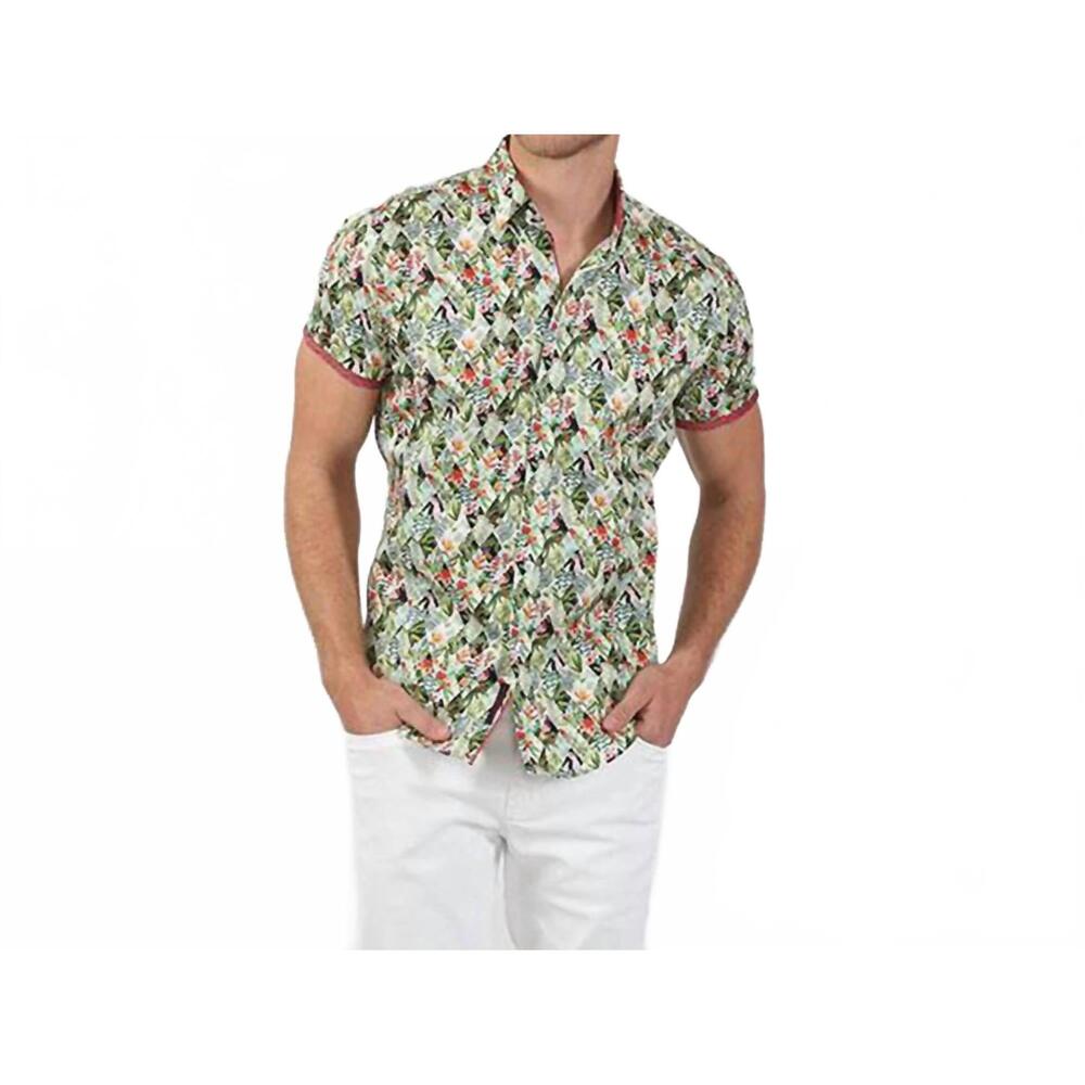 NEW EIGHT X diamond palms shirt in green